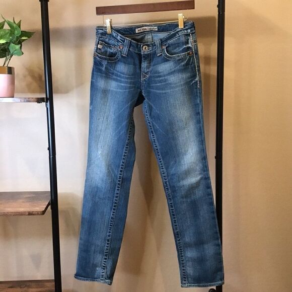 BigâStarâDistressed SkinnyâJeansâwithâContrastâStitching - Picture 6 of 16